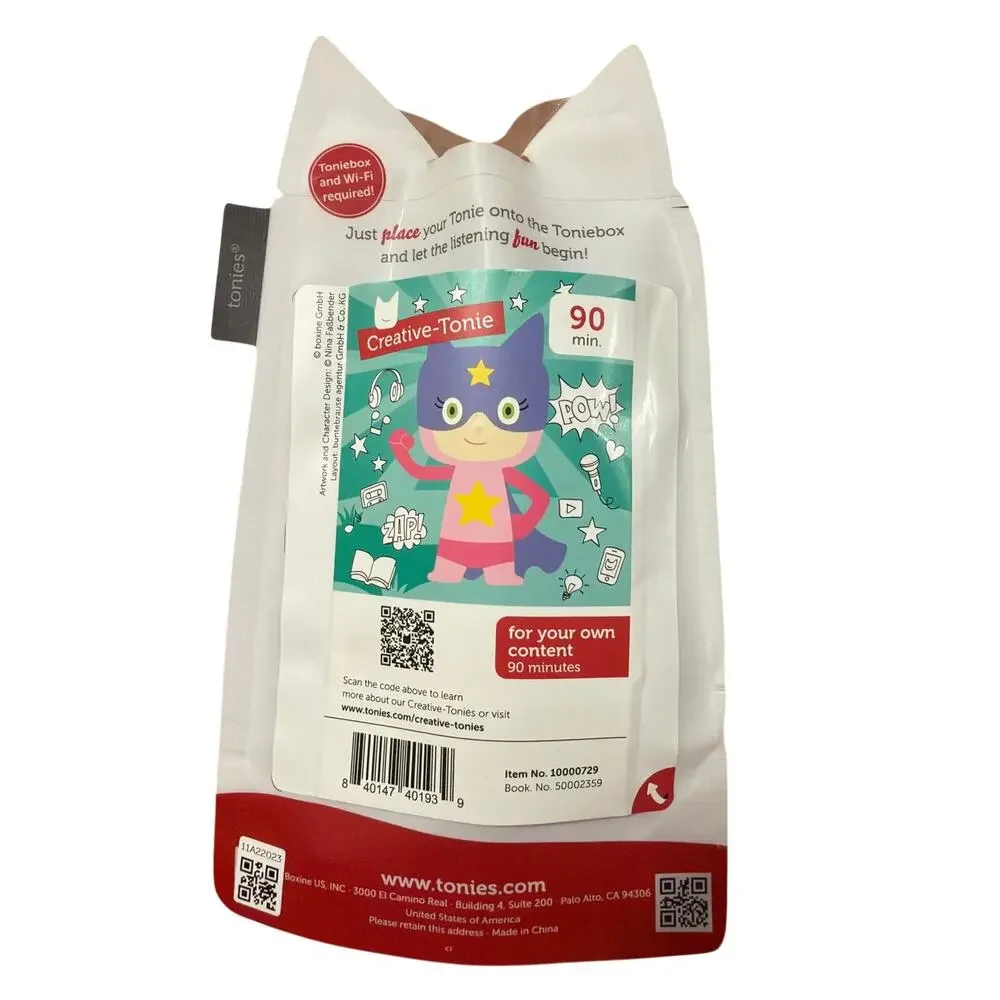 Tonies Story Audio Character Toniebox Superhero Creative Tonies Pink & Purple